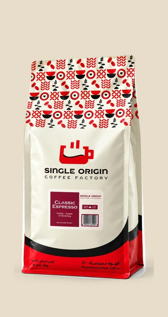 Single Origin Classic Espresso whole bean coffee pack