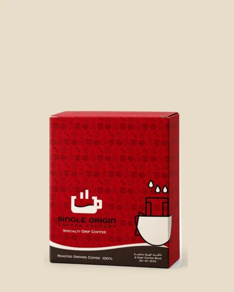 Single Origin Drip Coffee box of 5 single-serve drip bags